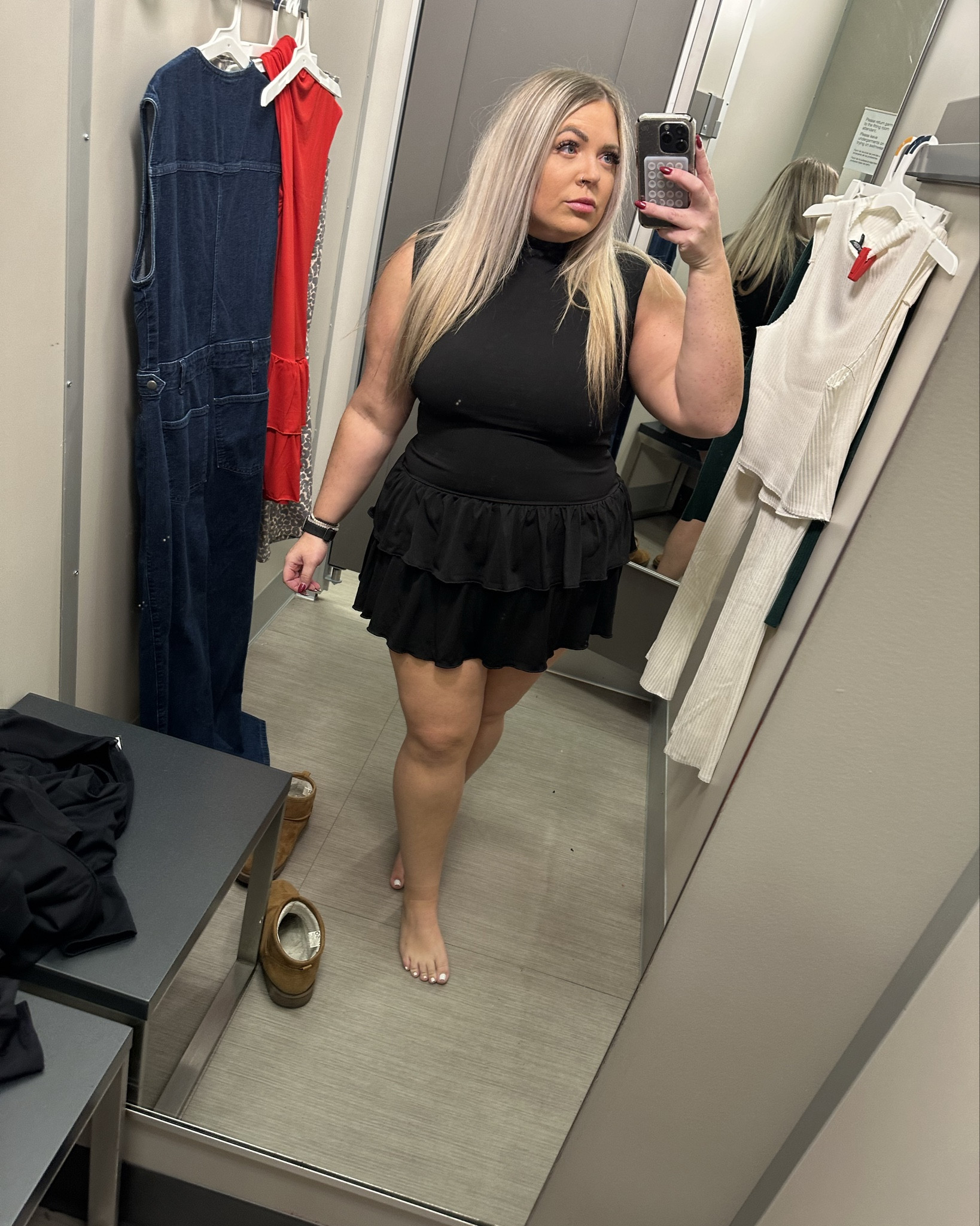 Perfect holiday dress at target! Wearing a size L 

#LTKHoliday #LTKMidsize #LTKSeasonal