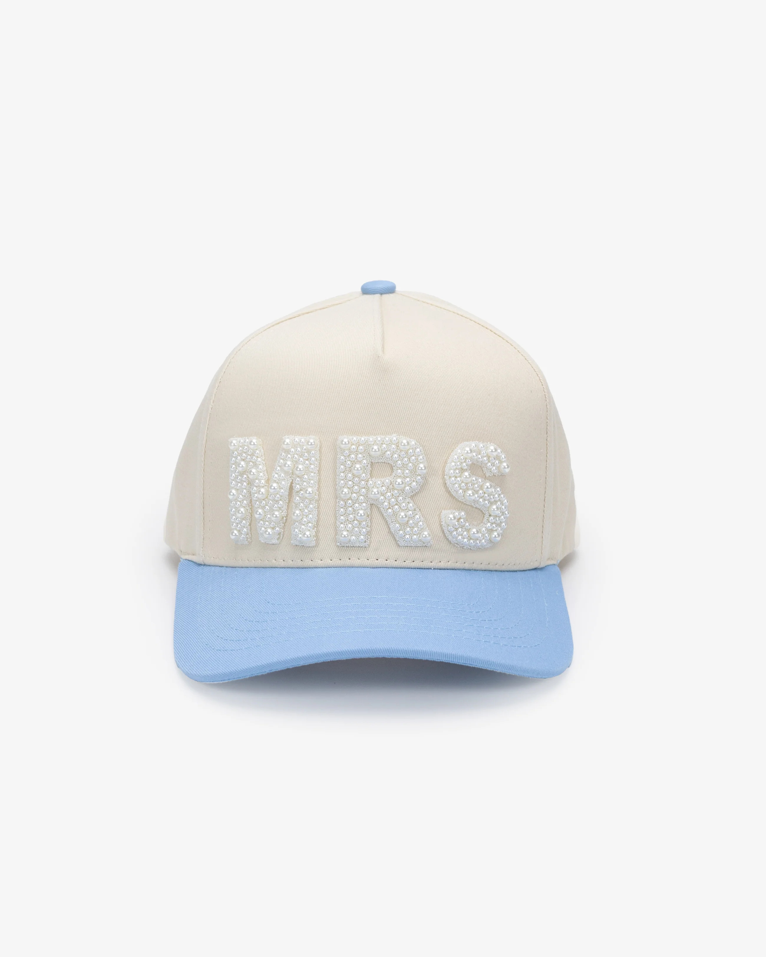 "MRS" Bridal Hat with Pearl Letters Embellishments | Kailee P.