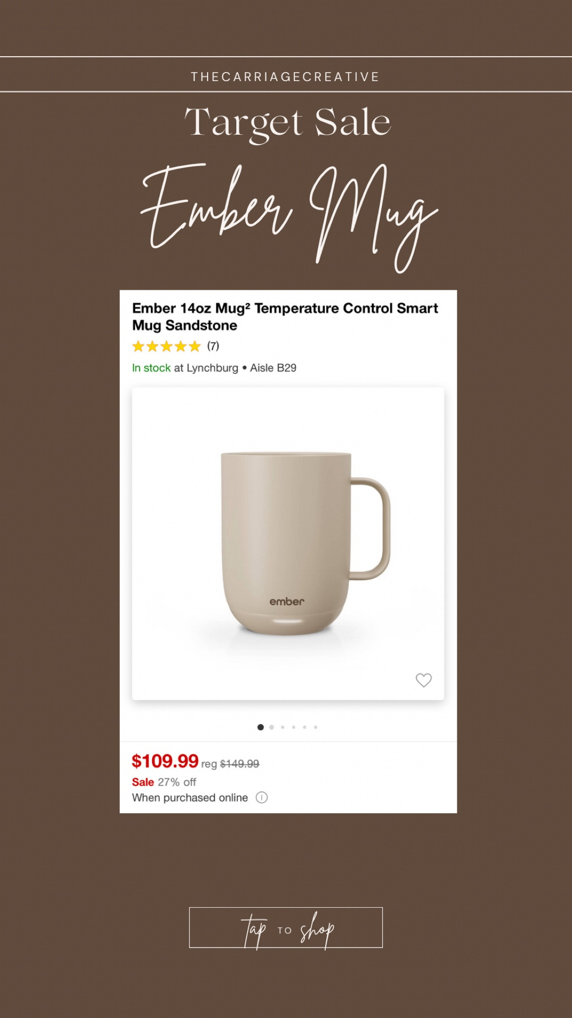 TARGET SALE || holiday gift ideas || Ember mug @target

#LTKsalealert #LTKhome #LTKGiftGuide