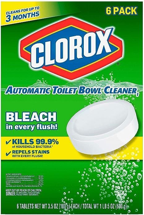 Clorox Automatic Toilet Bowl Cleaner Tablet - 3.5 Ounce, 6 Pack | Amazon (US)