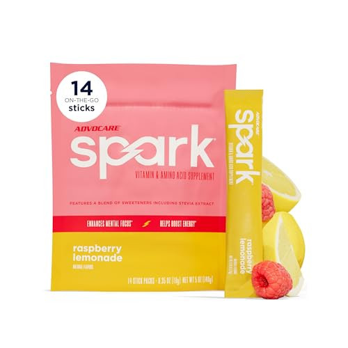 AdvoCare Spark Energy & Focus Drink Mix, Raspberry Lemonade, 14 Stick Packs | Amazon (US)