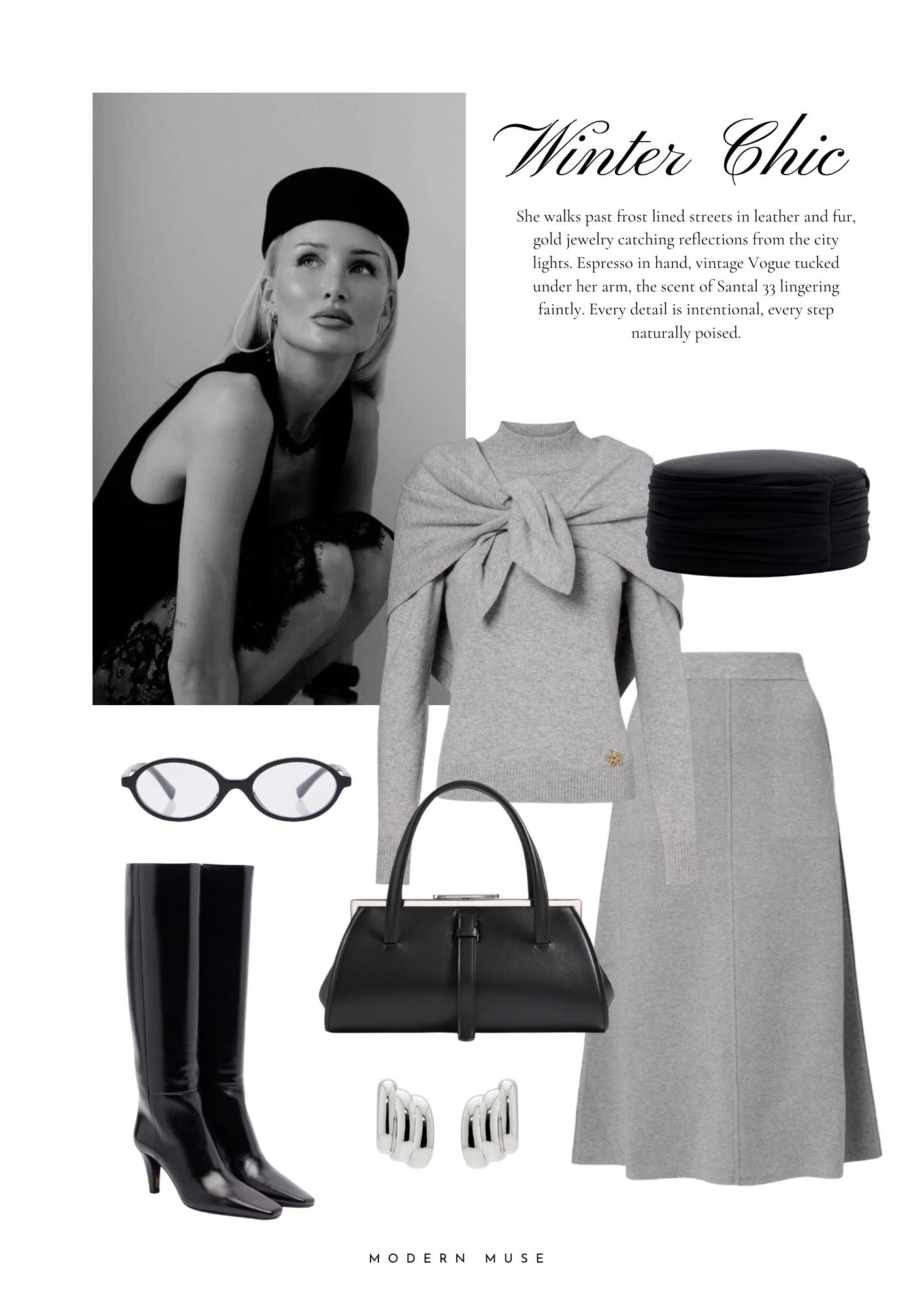Grey neutral winter chic outfit 

#LTKHoliday #LTKootd