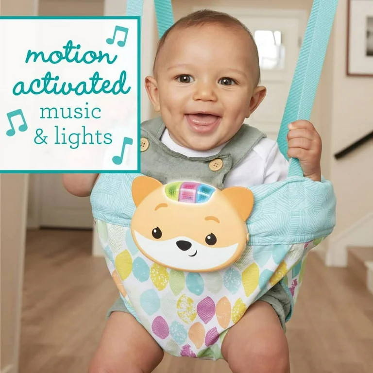 Infantino 2-in-1 Music & Lights Doorway Baby Jumper, Fox Motion-Activated Toy, Unisex 4+ Months, ... | Walmart (US)