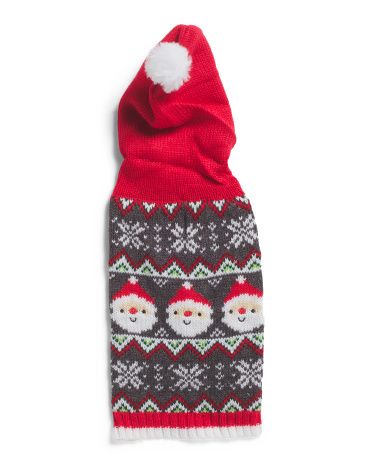 Fair Isle Hooded Pet Sweater | TJ Maxx