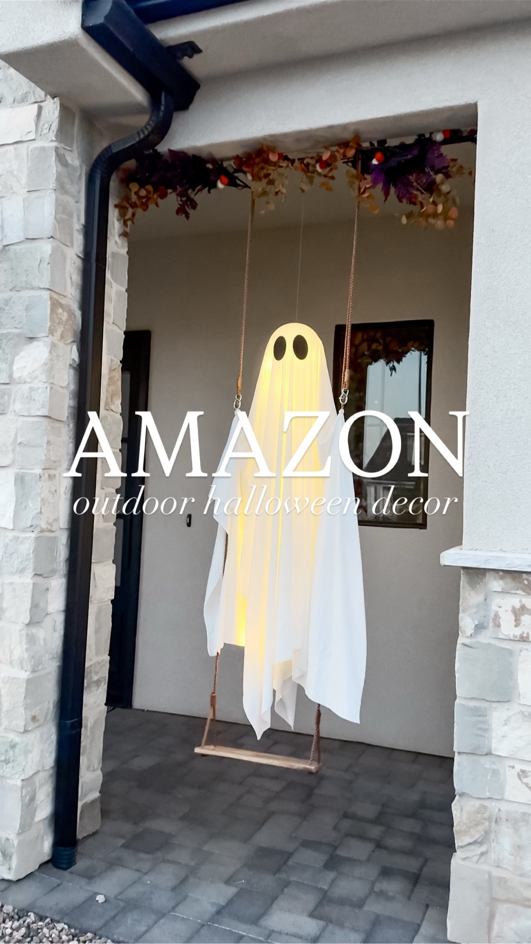 This swinging ghost porch decor is the perfect way to swing into spooky season! 👻🖤🍂

#thesistershoppers #halloweendecor #amazonhalloween #halloweenporch #fallporch @amazon

#LTKSeasonal #LTKHome