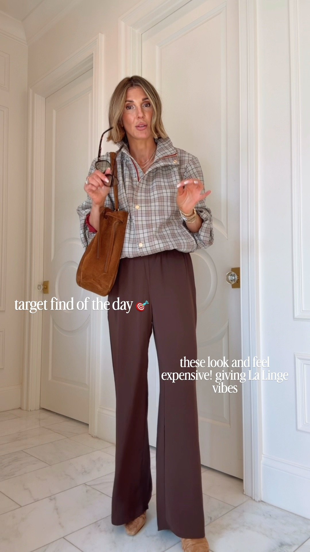 These target pants look like La linge! They feel and look expensive I'm wearing size small