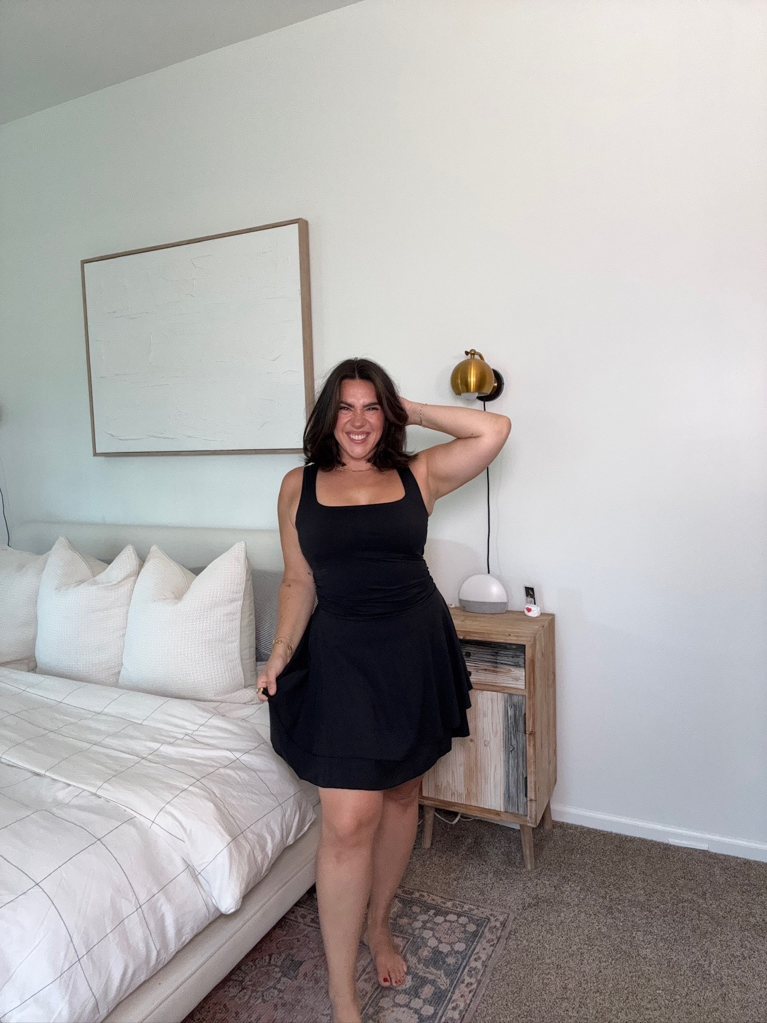 Amazon athletic tennis dress, this one doesn't have shorts underneath so I'd wear biker shorts! Top selling tennis dresses on Amazon! I’m wearing size L! Midsize summer outfits. 

Tennis dress, athletic outfit, Amazon fashion 

#LTKStyleTip #LTKFindsUnder50 #LTKActive