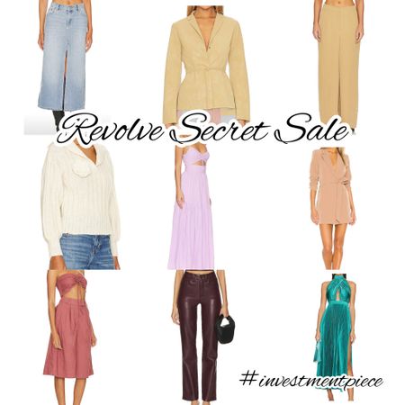 From suiting to denim to sets and dresses- shop the secret sale @revolve for a few more hours! #investmentpiece 

#LTKsalealert #LTKSeasonal #LTKstyletip