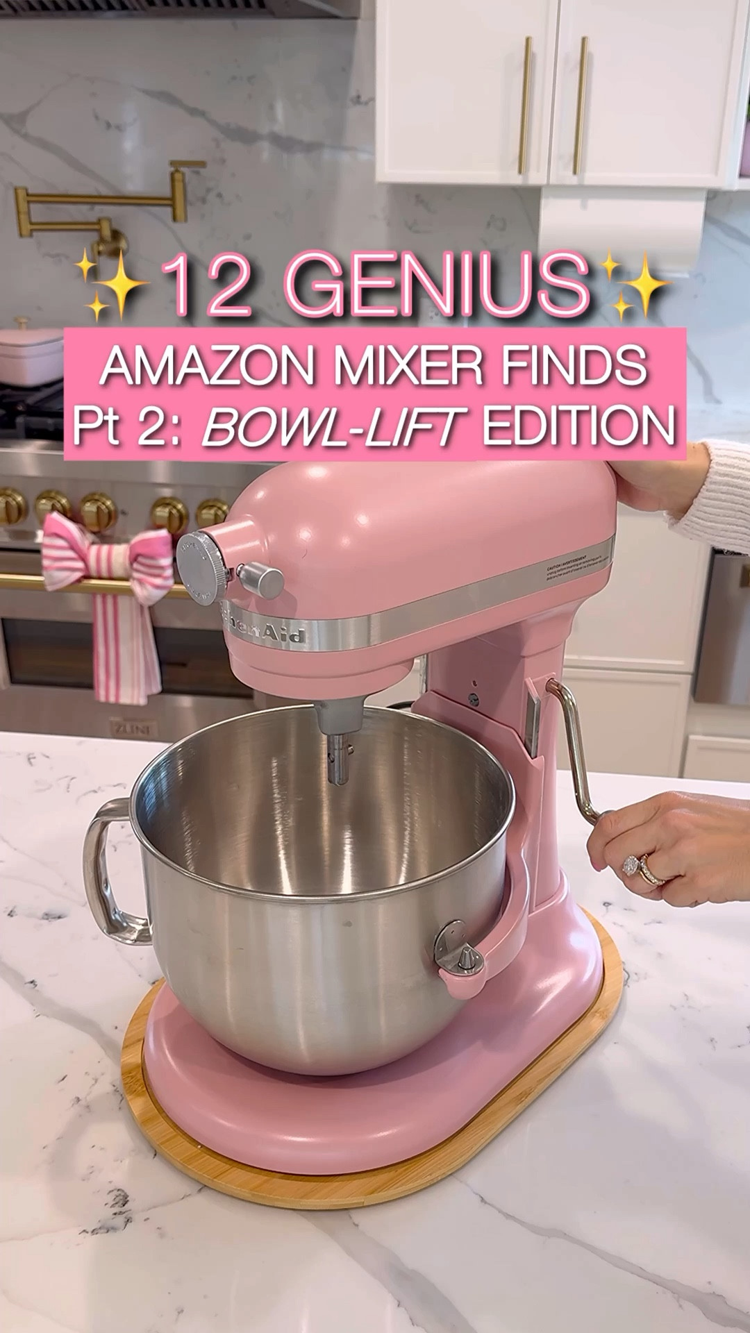 Bowl‑lift mixer must‑haves from Amazon. Fix the bottom‑reach issue, stop flour poofs, move your mixer easily, prevent dough creep, scrape every last drop, lift the bowl comfortably, store large attachments, and keep your mixer clean. Linking everything below. #AmazonFinds #KitchenAidMixer #BakingFavorites #LTKFinds

#LTKHome #LTKfoodie #LTKmomlife #LTKHome