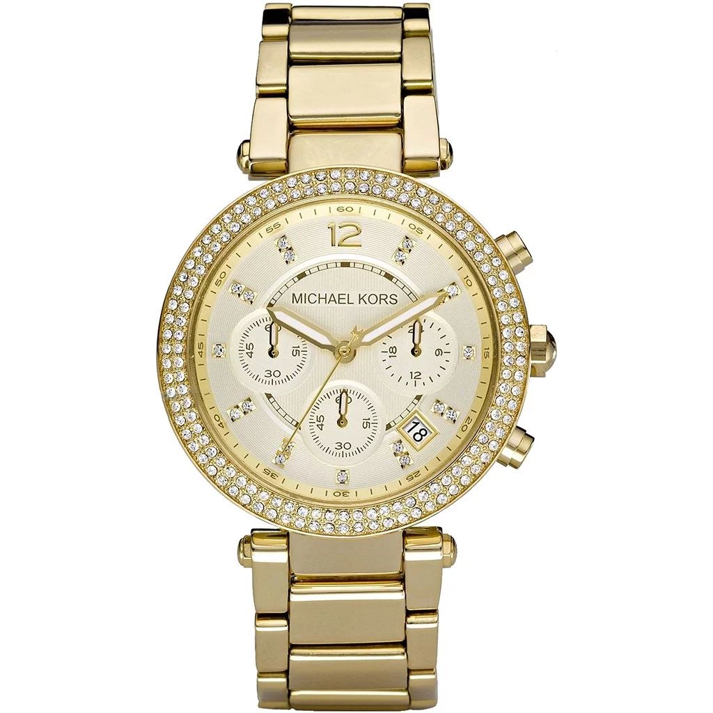 Michael Kors Women's Parker Chronograph Gold-Tone Stainless Steel Watch MK5354 | Walmart (US)