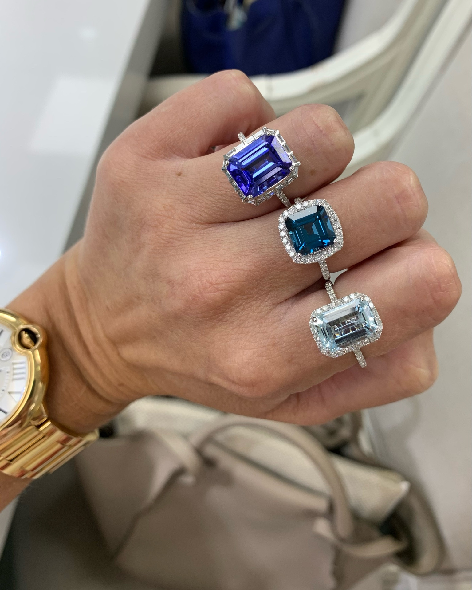 All the blues! Gemstone rings in tanzanite, London blue topaz, aquamarine & diamonds. 

Fine jewelry 
Holiday gift guide
Gift ideas
Luxury 
White gold
Diamond jewelry 
Earrings
Cocktail rings
#sakspartner
#salsteam

#LTKStyleTip #LTKSaleAlert #LTKGiftGuide