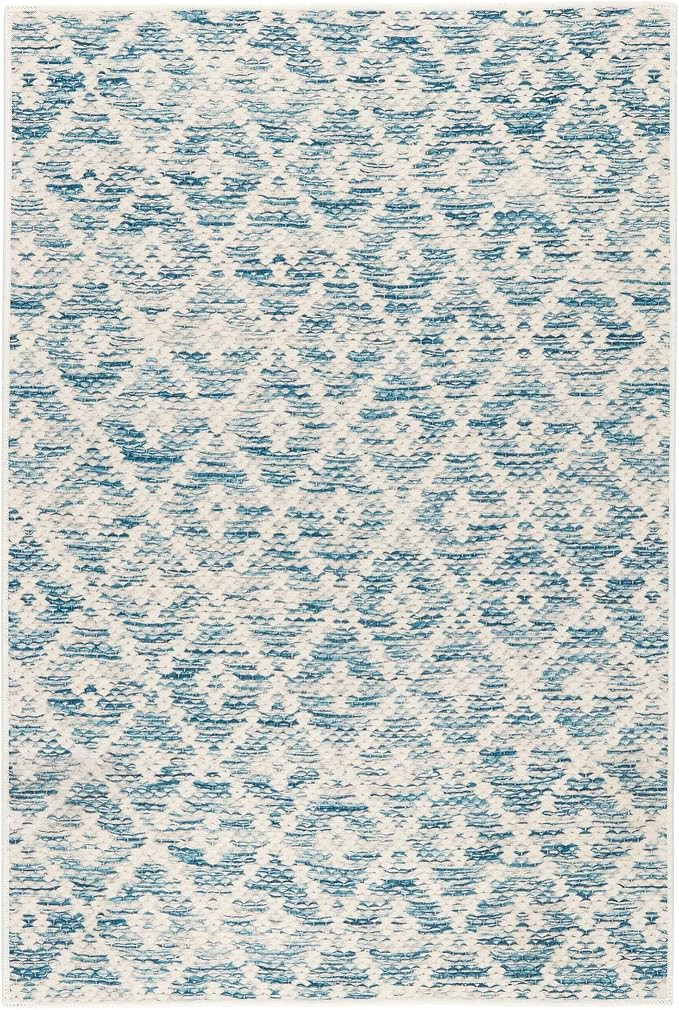Dash and Albert Melange Diamond Machine Washable Area Rug - 2' x 3' Blue - Diamond Accent Rug - A... | Amazon (US)