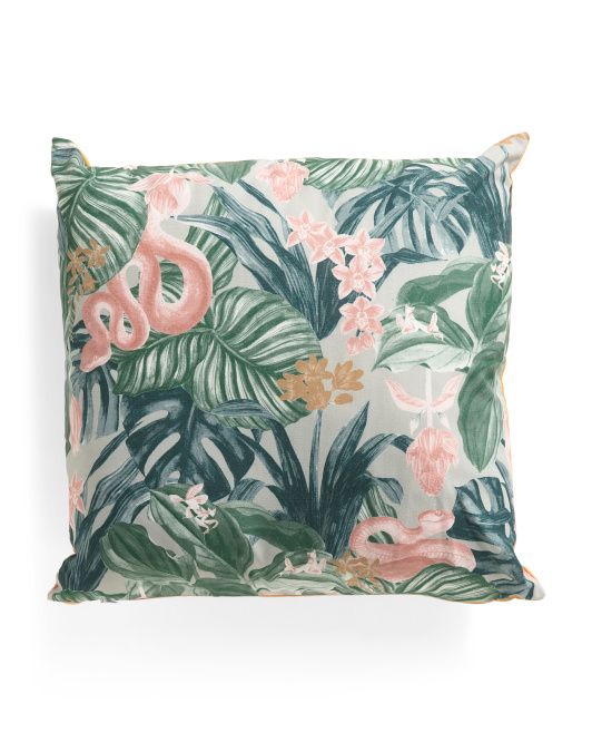 20x20 Outdoor Snake Print Pillow | TJ Maxx