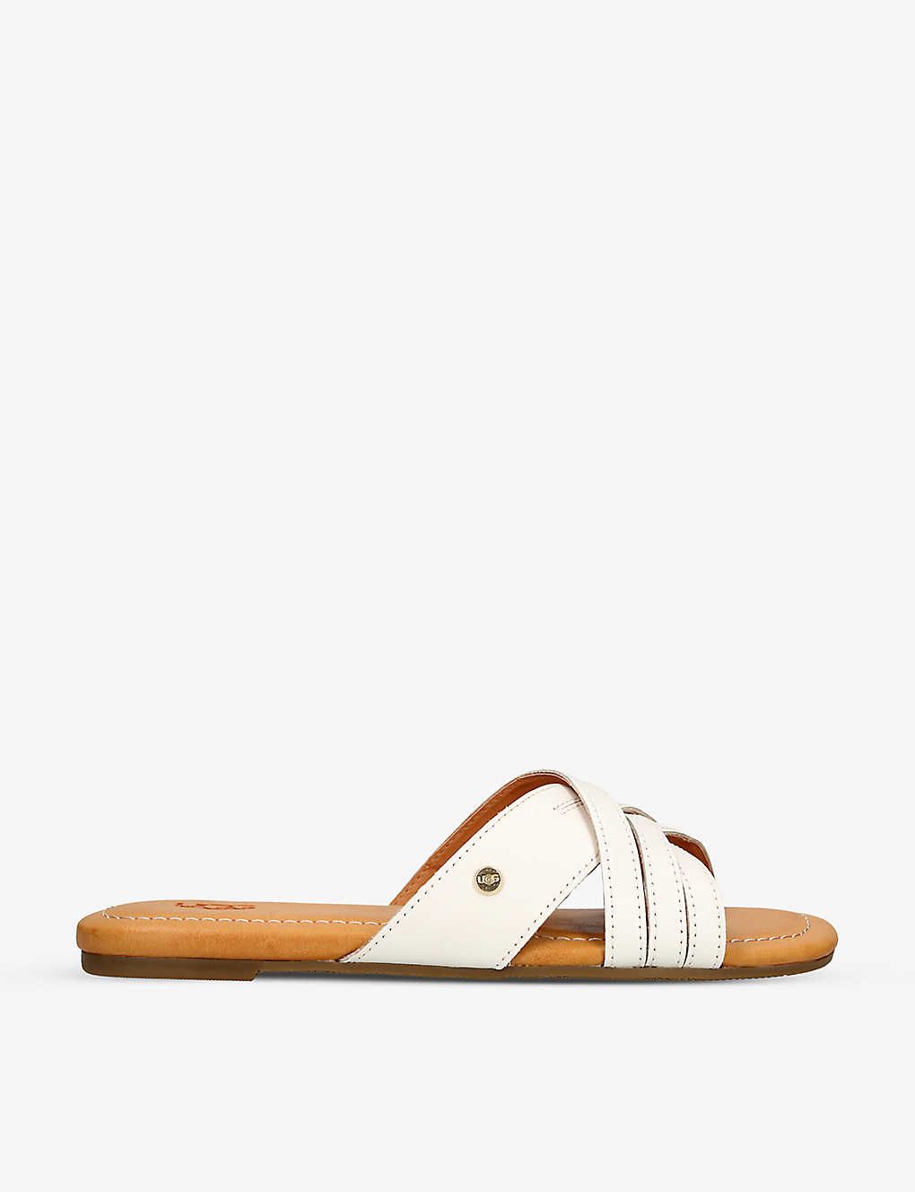 Kenleigh cross-over strap leather sandals | Selfridges