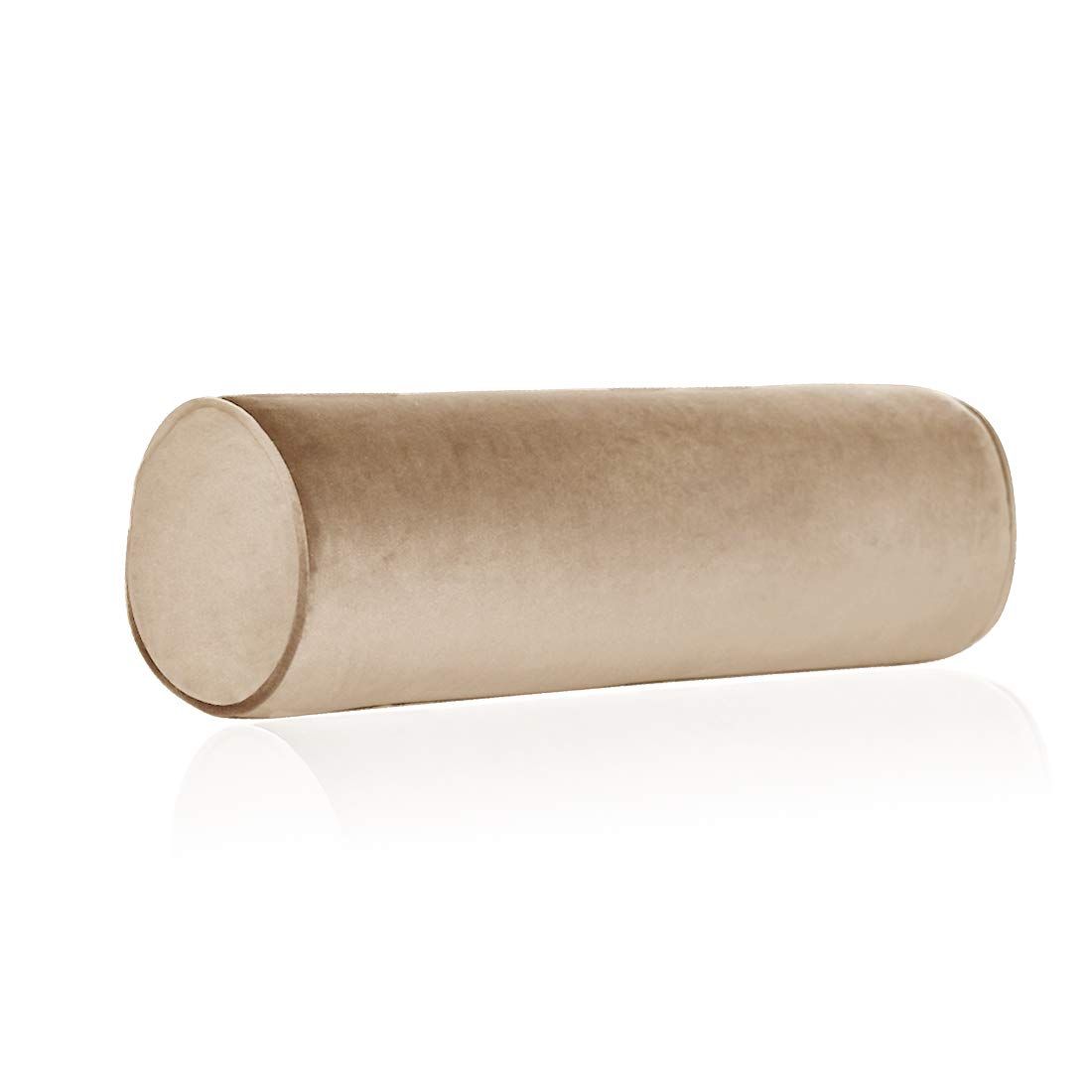 Memory Foam Roll Pillow for Knee/Leg/Neck - Full Moon Bolster/Round Cylinder Pillow for Sleeping on  | Amazon (US)