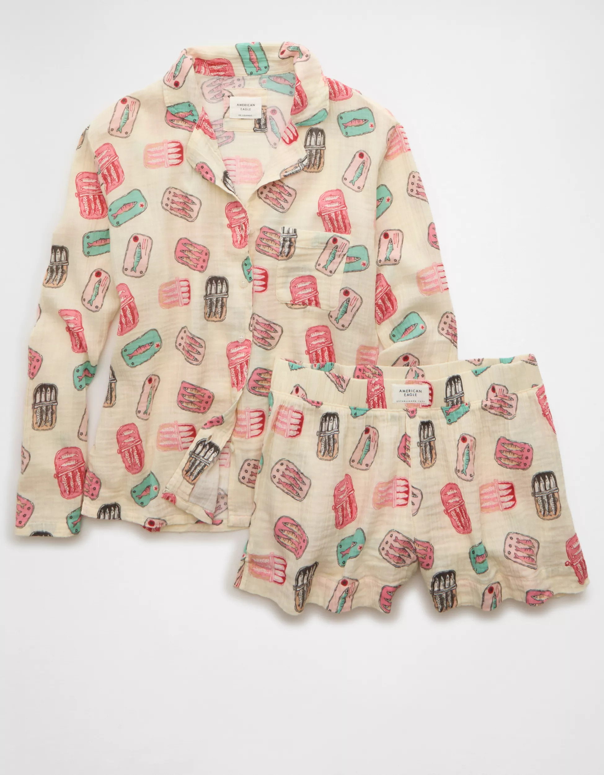 AE Cotton Gauze PJ Set | American Eagle Outfitters (US & CA)