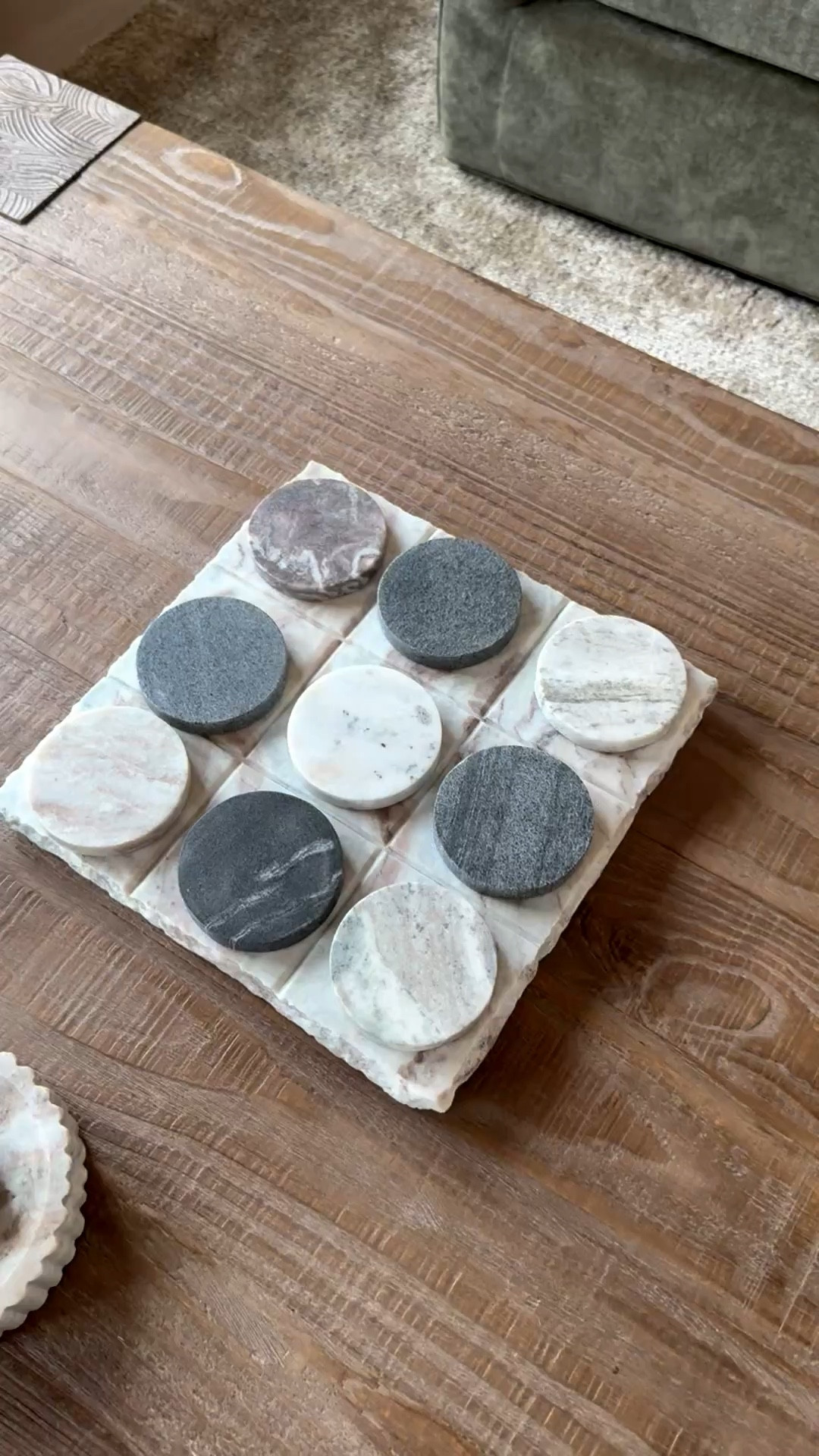 The pretry syamtne piece for your coffee table and it’s fun to play! Marble tic tac toe board for the win! One of my most asked about dried pieces! 

#LTKHome