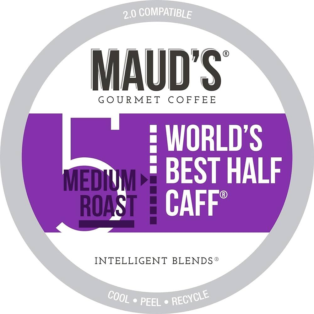 Maud's Half Caff Coffee Pods, 100 ct | World's Best Half Caff Flavor | 100% Arabica Medium Roast ... | Amazon (US)