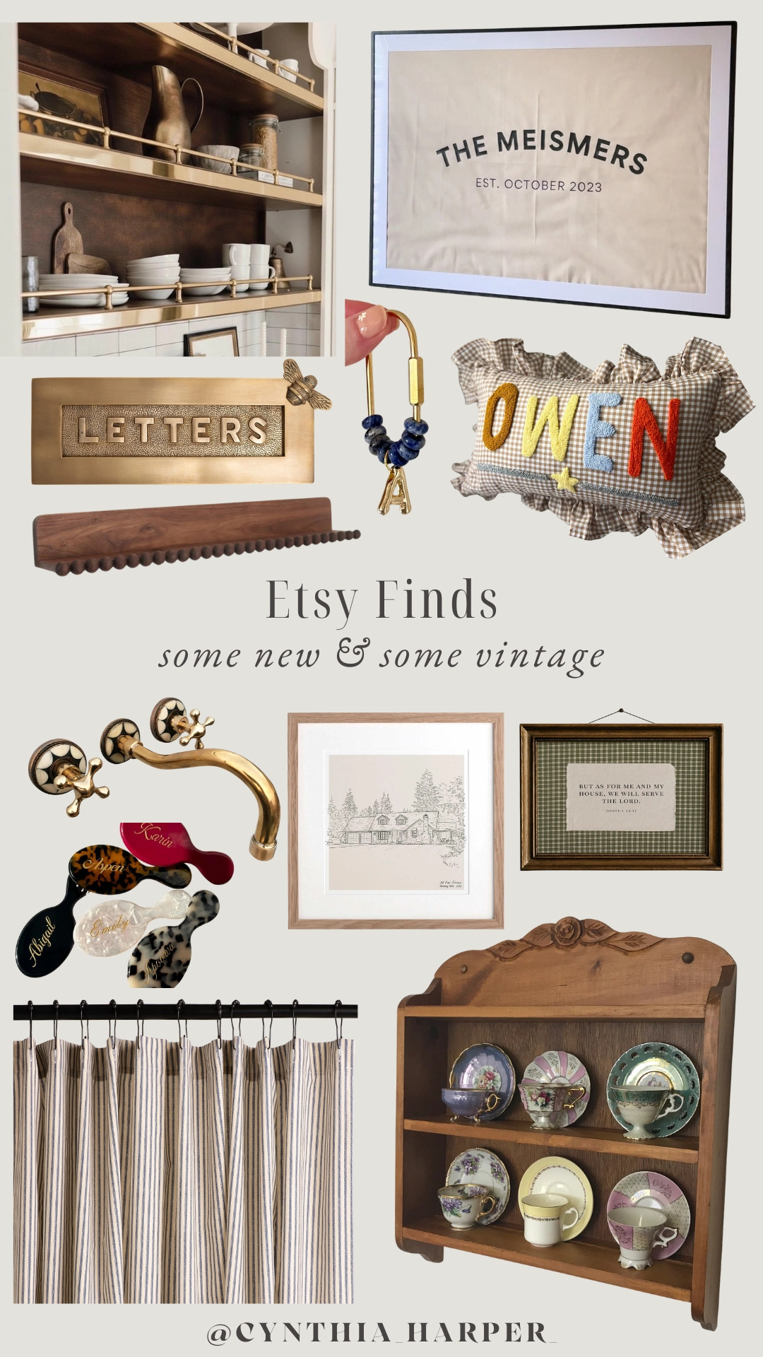 A mix of new + vintage pieces with so much charm ✨

#EtsyHome #VintageFinds #CollectedStyle 

 