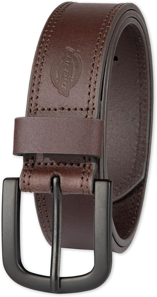 Dickies mens Genuine Leather Belt – Durable Casual Style, Regular & Big and Tall Sizes | Amazon (US)