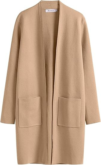 ANRABESS Cardigan Sweater for Women Casual 2023 Fall Winter Fashion Coat Long Sleeve Open Front K... | Amazon (US)