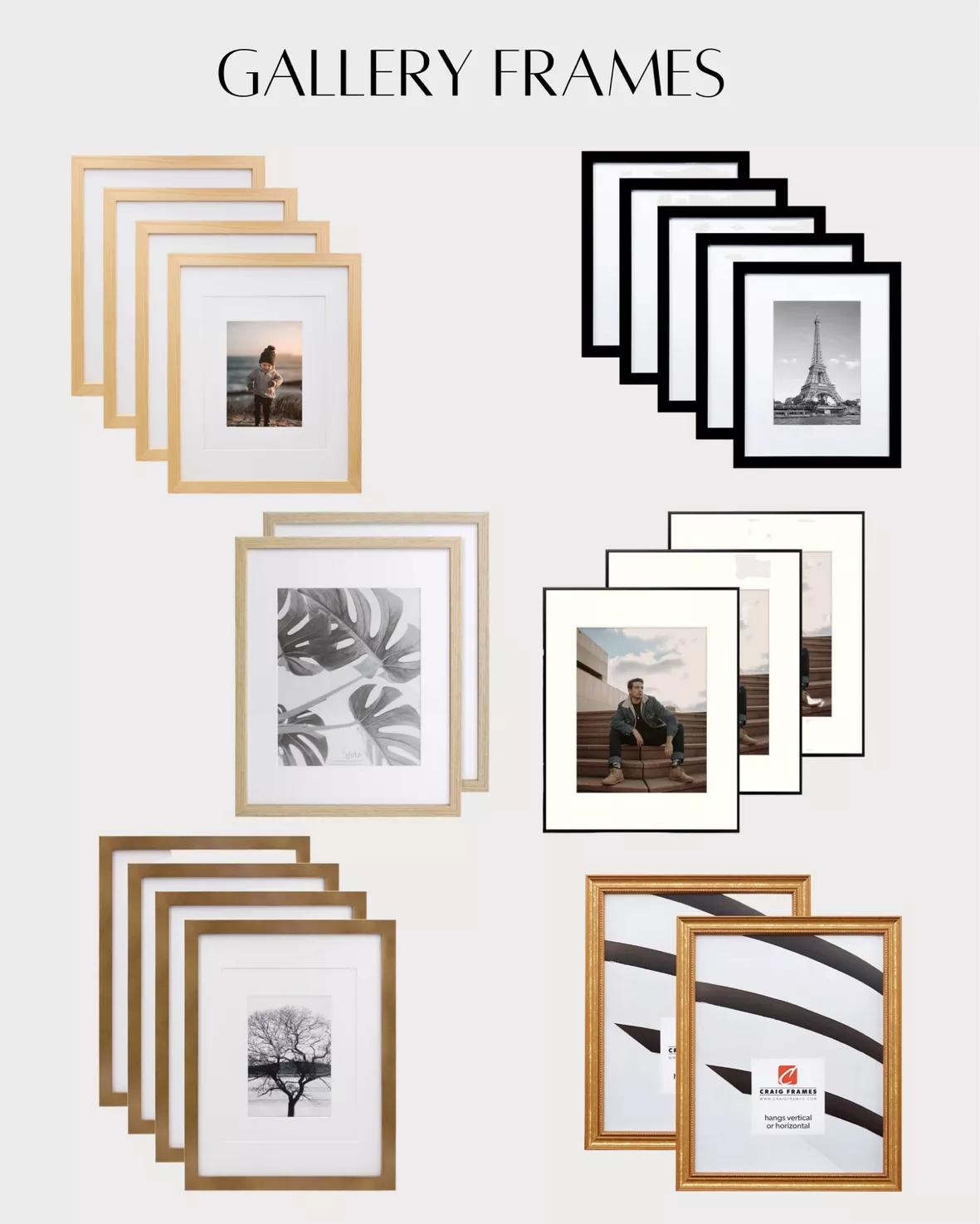 Golden State Art,16x20 Floating Picture Frame Black Aluminum Frame for Any  Size Photo Up to 16 by 20