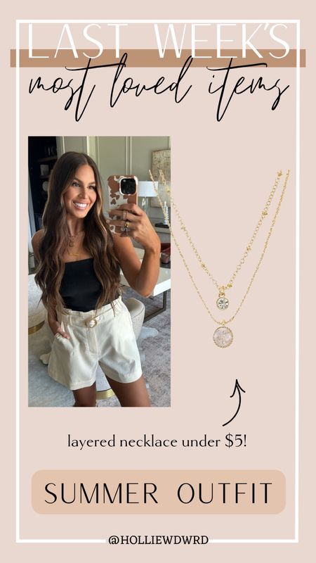 Layered necklace under $5!