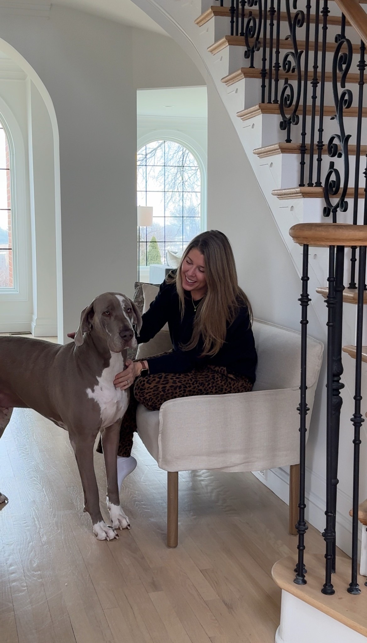 Slinky approves of this beautiful new bench!

#LTKHome #LTKSeasonal