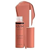 NYX PROFESSIONAL MAKEUP Butter Gloss Brown Sugar, Non-Sticky Lip Gloss - Sugar High (Peachy Light Nu | Amazon (US)