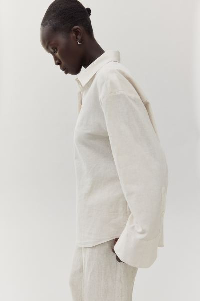 Linen-blend Shirt | H&M (US + CA)