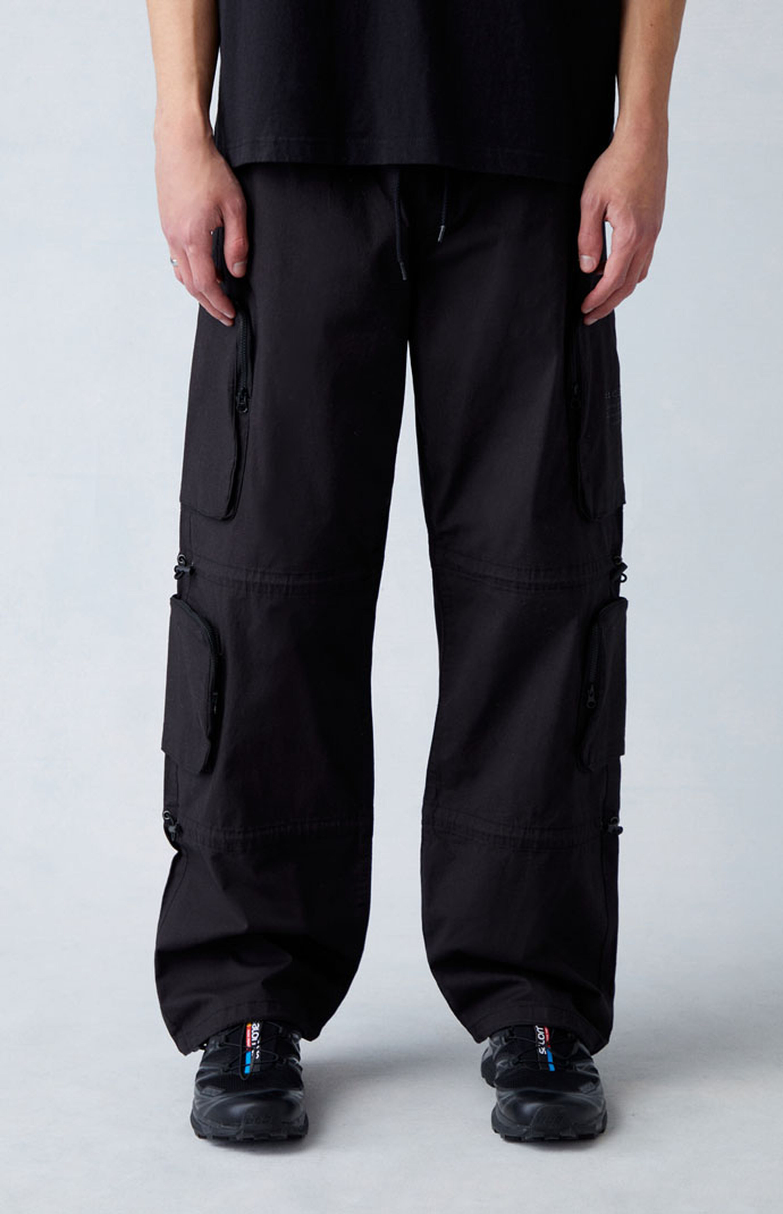 PacSun Canvas Black Baggy Cargo Pants | PacSun