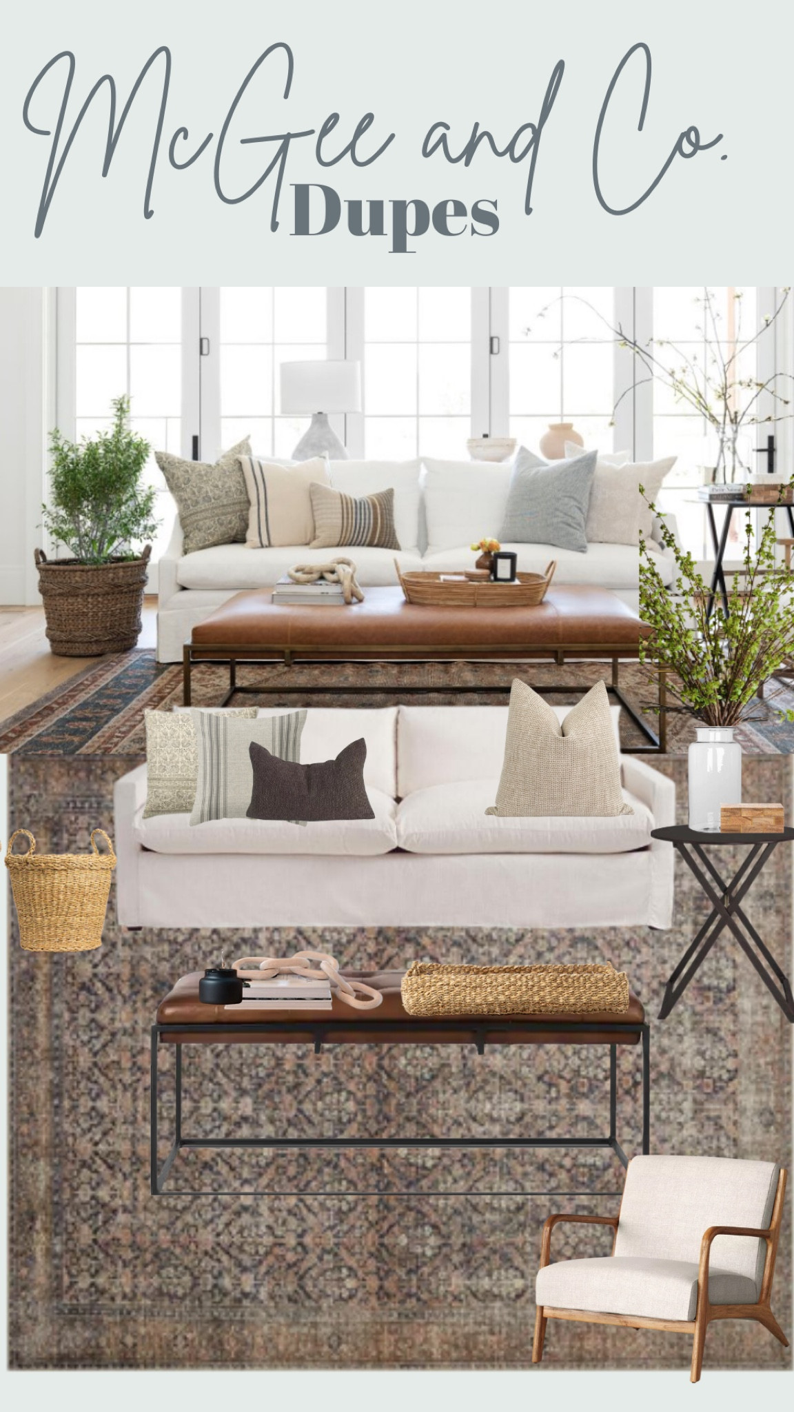 Spring decor. Save or Splurge. McGee and Co. Studio McGee. Affordable finds. Rugs. Living room decor. Moody. Shop this look for less! 

#LTKhome #LTKFind #LTKSeasonal