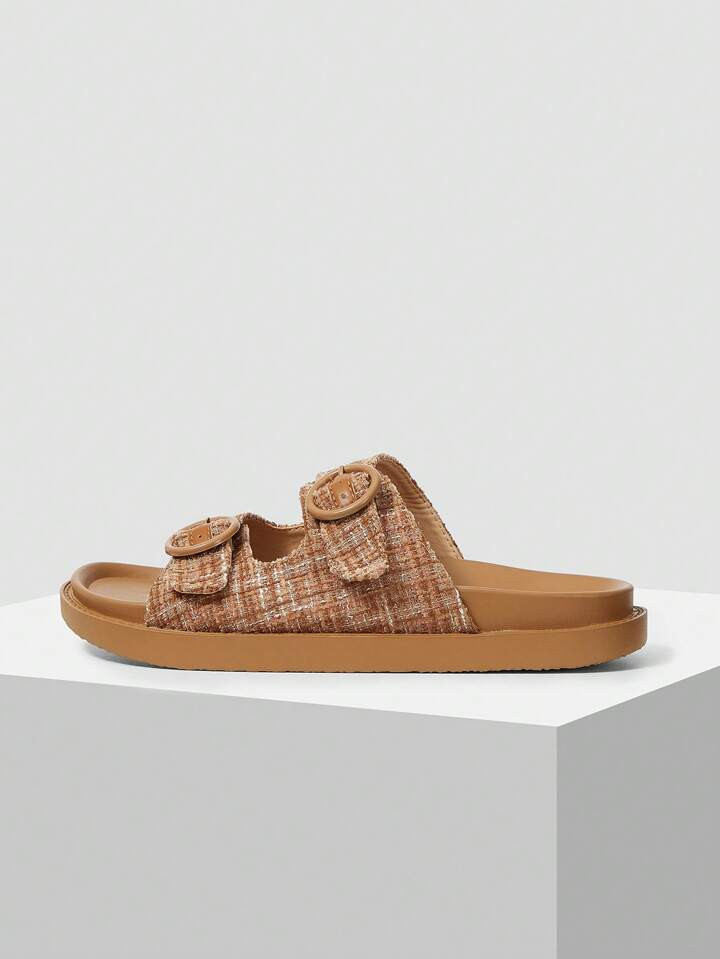 MOTF PREMIUM WOMEN'S FLAT PREPPY STYLE CASUAL SANDALS HALLOWEEN CHRISTMAS | SHEIN USA | SHEIN