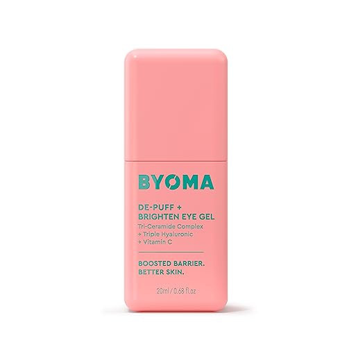 BYOMA De-Puff + Brighten Eye Gel - Lightweight Gel Eye Cream for Dark Circles, Puffiness & Wrinkles - Under Eye Cream With Hyaluronic Acid & Vitamin C - Barrier Repair Skincare - 0.68 fl. oz | Amazon (US)