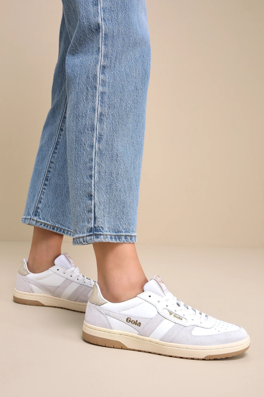 Hawk White Multi Color Block Suede Sneakers | Lulus