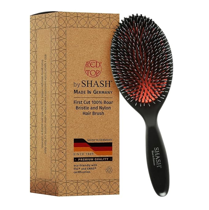 Since 1869 Hand Made In Germany - Nylon and 100% First Cut Boar Bristle Brush Suitable For Normal... | Amazon (US)