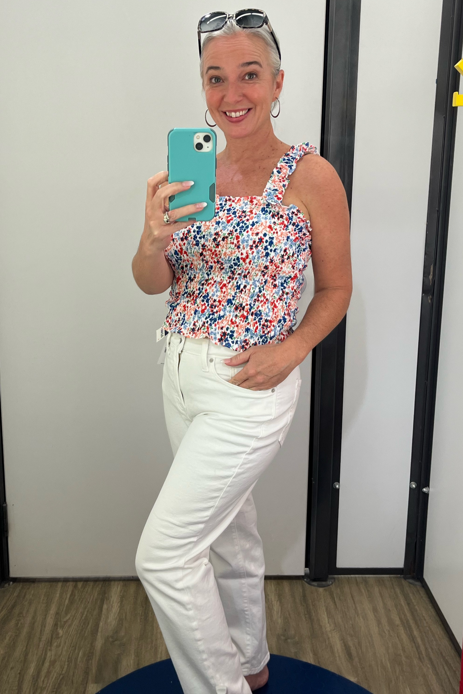 High waisted old navy jeans oath this cute little floral tank for the win!!!

#LTKstyletip #LTKbeauty #LTKcanada