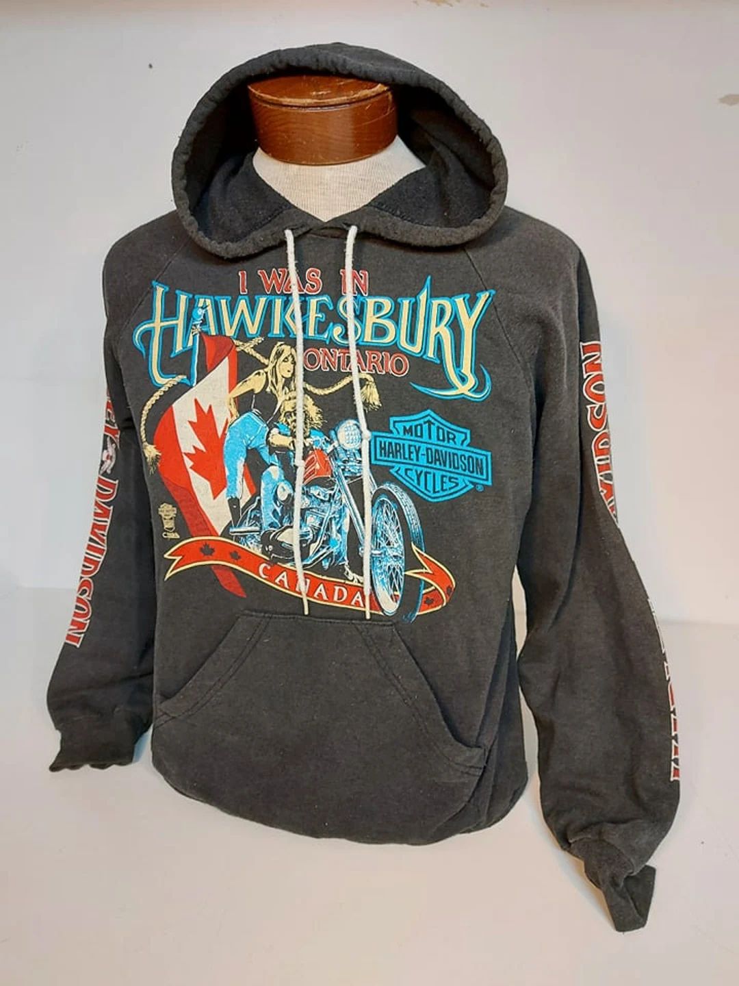 Vintage Harley Davidson Hawkesbury Dealership Hoodie | Etsy (US)