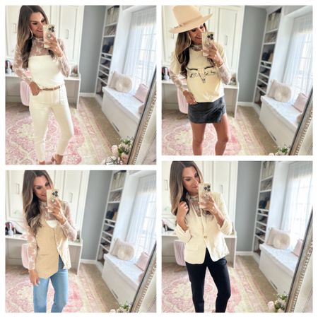 How to style a white lace top

#LTKfindsunder50 #LTKstyletip #LTKover40