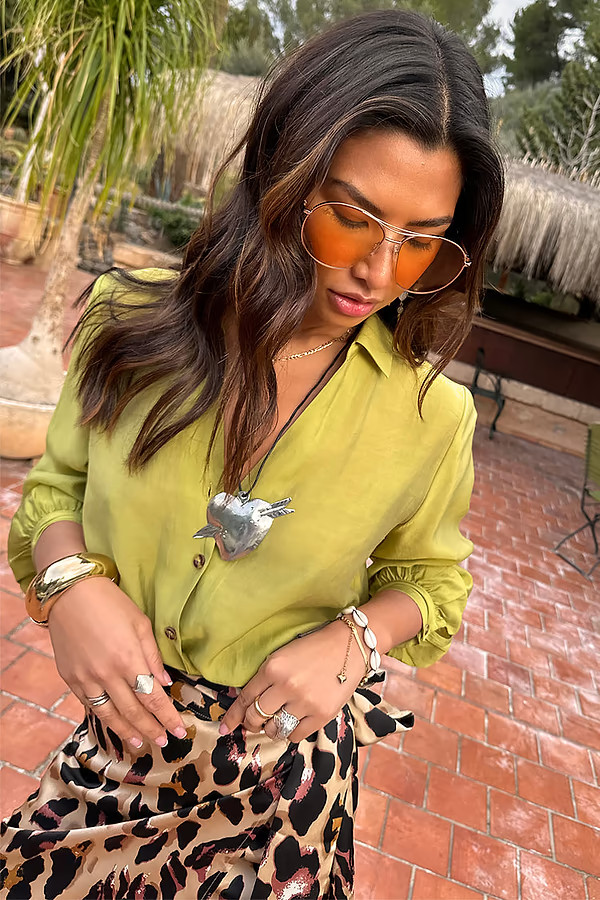 Lime Miley Shirt | Never Fully Dressed (UK & IE)