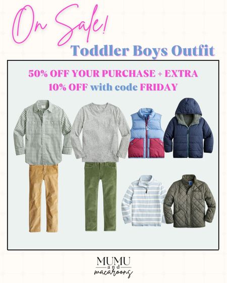 50% off of toddler boy outfits! 

#toddleroutfitinspo #toddlergiftguide  #winteroutfitidea #toddlerlooks #pufferjackets

#LTKsalealert #LTKSeasonal #LTKkids