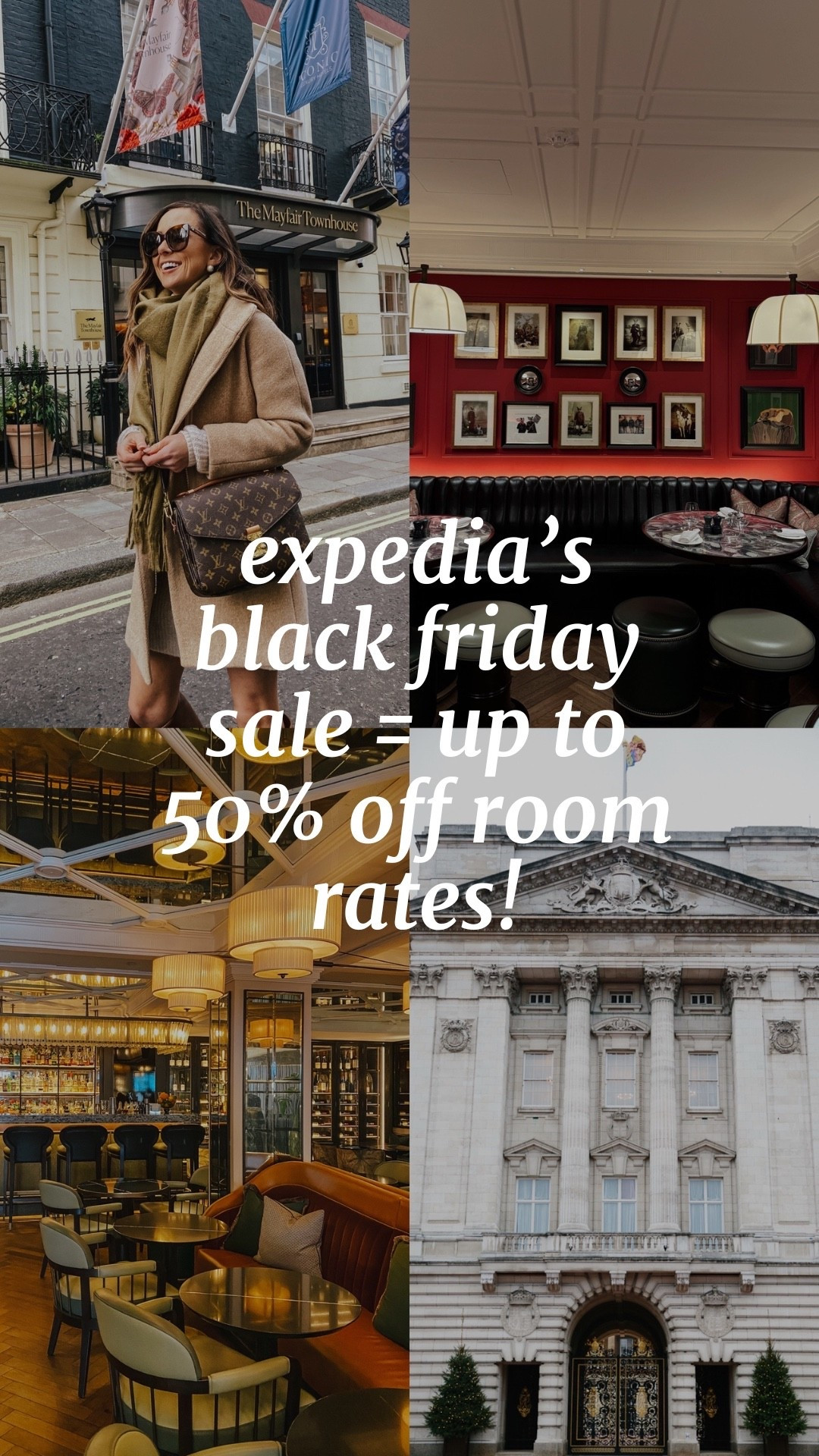  #EGPartner // I cherry picked only the BEST hotel options in London, the Cotswolds & Paris that are included in @expedia’s Black Friday Sale, where you can enjoy up to 50% off nightly room rates all over the world! 

(See my IG highlight for a link to the full list of hotel picks included in London, Paris and the Cotswolds)

Book by 12/2/2025 11:59 pm in hotel property local time; travel by 12/30/2026. Member Prices are available to Expedia® app users and One Key members. Limited availability, blackout periods may apply.

#LTKTravel #LTKSaleAlert