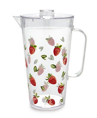 The Cellar Farm Fresh Strawberry Acrylic Pitcher, Created for Macy's  & Reviews - Kitchen Gadgets... | Macys (US)