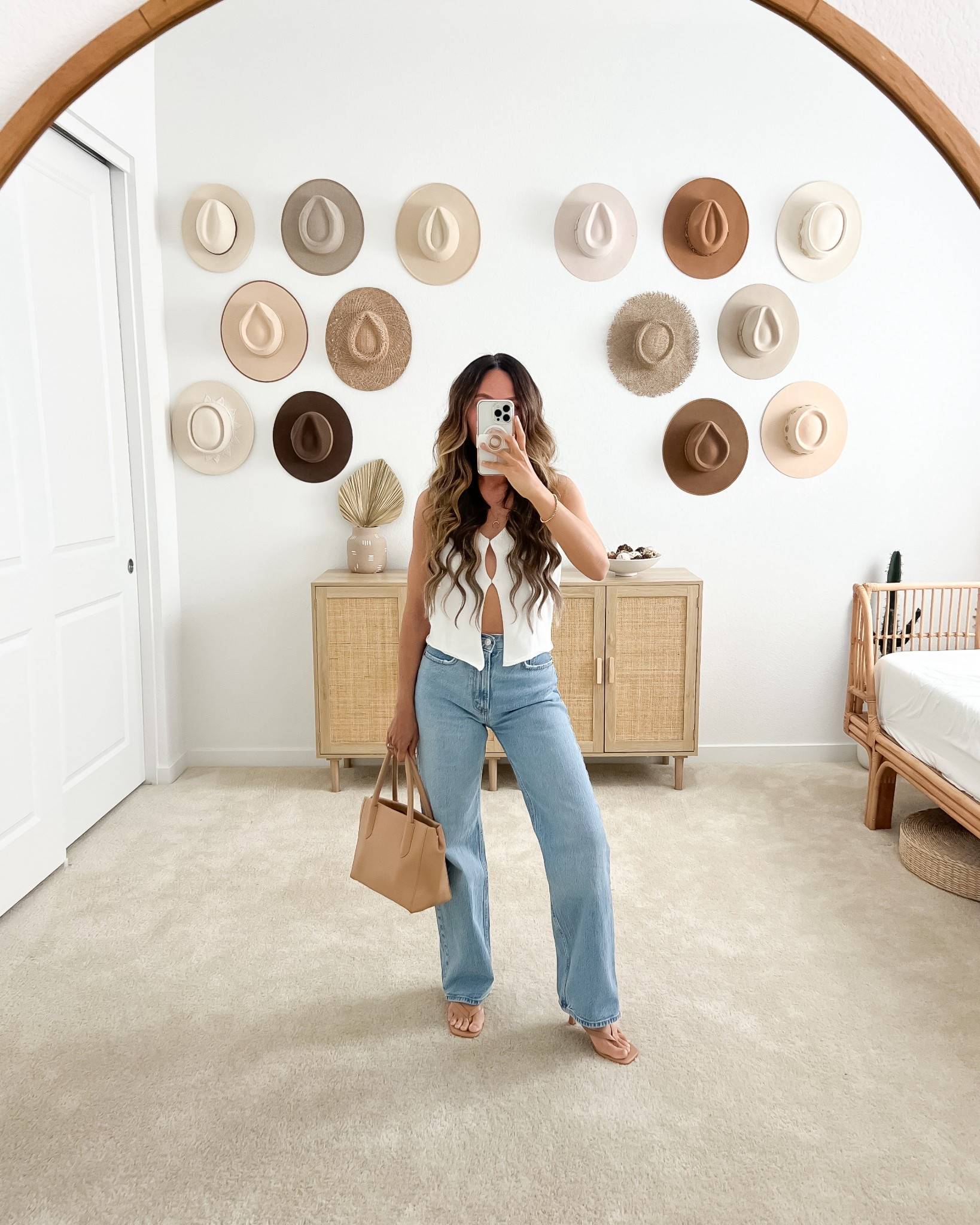 Chic spring/summer outfit idea | Spring outfits, summer outfits, spring outfit ideas for women, summer outfit ideas for women, casual spring outfits, casual summer outfits, spring brunch outfits, summer brunch outfits, casual spring date night outfits, casual summer date night outfits, work outfit, coffee shop outfit, errands outfit, wide leg jeans outfits, vest outfit, white vest outfit, denim outfit, heeled thong sandals, heeled sandals, abercrombie jeans, amazon fashion

#LTKSeasonal #LTKShoeCrush #LTKItBag #LTKStyleTip #LTKFindsUnder50 #LTKFindsUnder100 #LTKTravel #LTKSaleAlert #LTKPetite