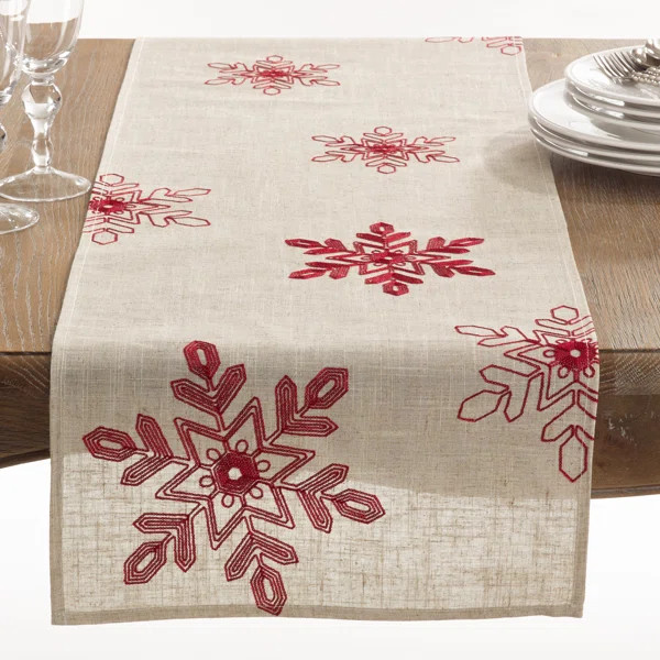 Rectangular Geometric Christmas Table Runner | Wayfair North America