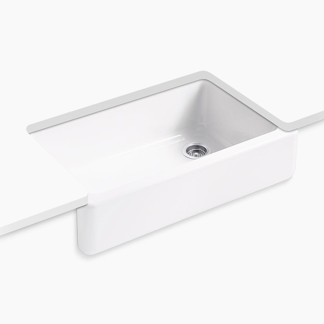 35-3/4" undermount single-bowl farmhouse kitchen sink | Kohler