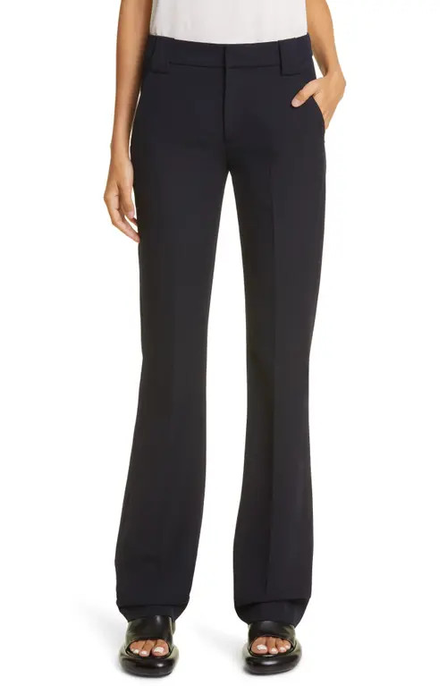 A.L.C. Chelsea High Waist Wide Leg Pants in Midnight at Nordstrom, Size 10 | Nordstrom
