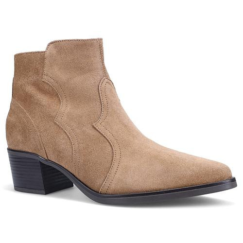 Ron White Syrena Suede Ankle Boot - Brown - Size 9.5 | HSN