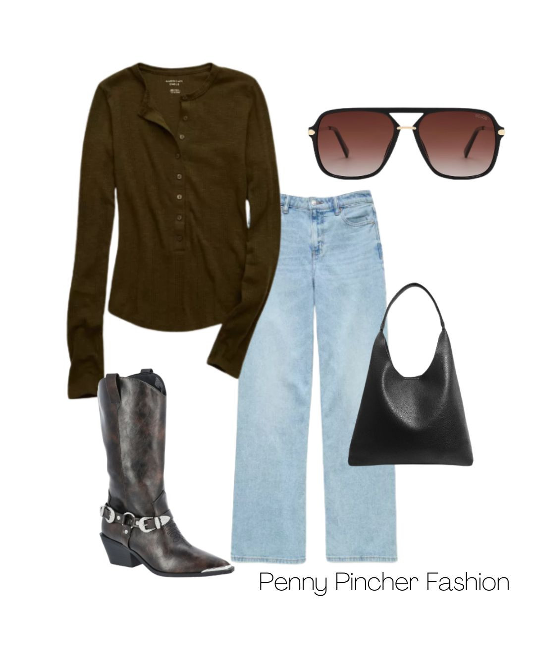 Easy fall outfit with western vibes.

#LTKFindsUnder100 #LTKStyleTip #LTKFindsUnder50