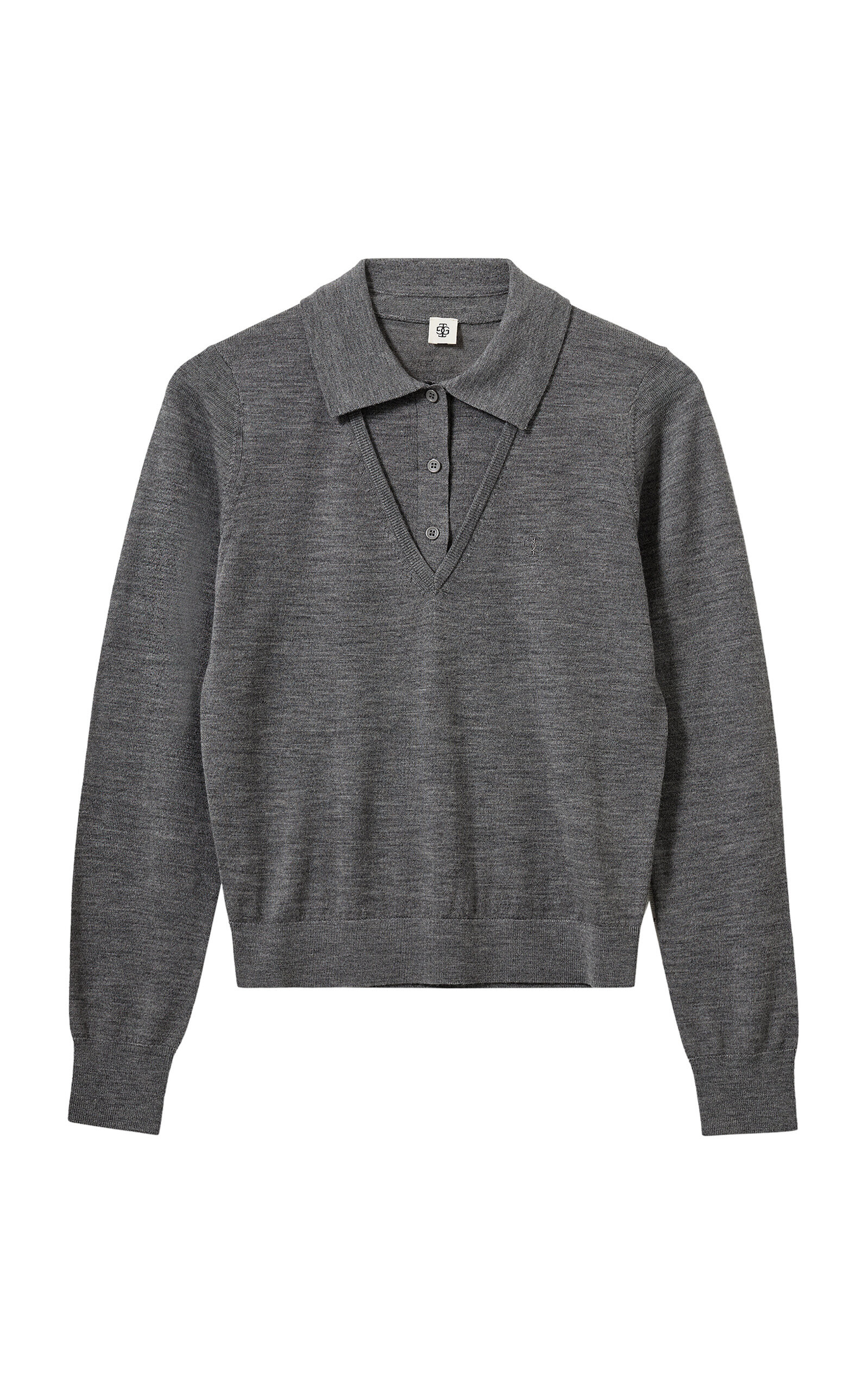 Bergen Deconstructed Merino-Wool Polo Top | Moda Operandi (Global)
